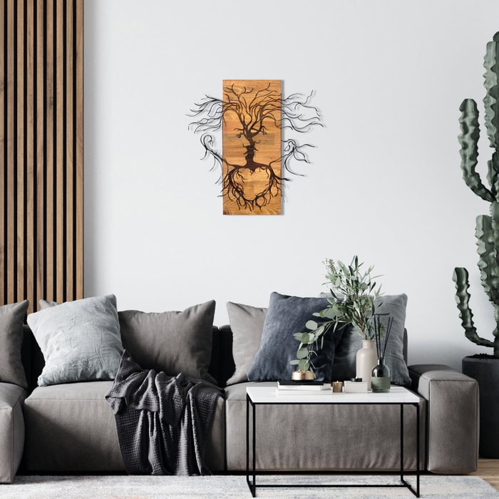 Wallity Old Love - Escultura de Pared en Negro y Nogal Wallity Old Love - Escultura de Pared en Negro y Nogal